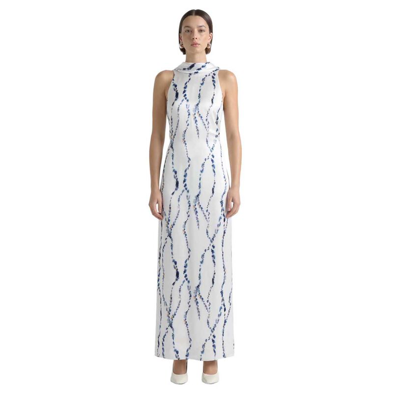 Cue Abstract Print Column Midi Dress image number 0